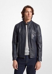 Michael Kors Leather Racer Jacket