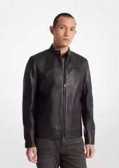 Michael Kors Leather Racer Jacket