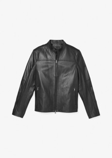 Michael Kors Leather Racer Jacket