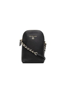 MICHAEL Michael Kors leather shoulder bag with chain-link strap