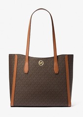 Michael Kors Leida Large Signature Logo Tote Bag