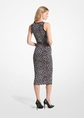 Michael Kors Leopard Jacquard Knit Dress