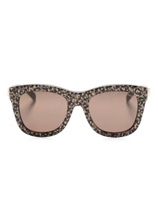 Michael Kors leopard-print square-frame sunglasses