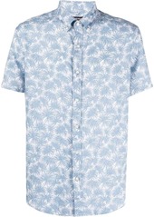 Michael Kors linen palm-print shirt