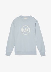 Michael Kors Logo Charm Cotton Blend Sweatshirt