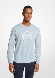 Michael Kors Logo Charm Cotton Blend Sweatshirt