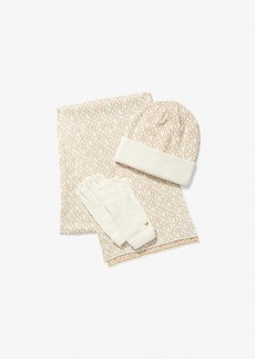 Michael Kors Logo Knit Cold-Weather Set