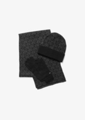Michael Kors Logo Knit Cold-Weather Set