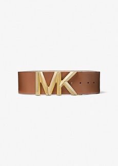 Michael Kors Logo Leather Waist Belt