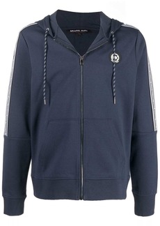 Michael Kors logo-patch zip-up hoodie