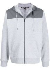 Michael Kors logo printed zipped hoodie