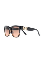 Michael Kors logo square-frame sunglasses