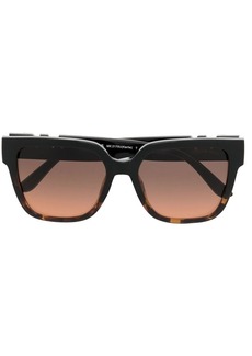 Michael Kors logo square-frame sunglasses