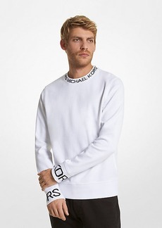 Michael Kors Logo Tape Cotton Blend Sweater