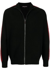 Michael Kors logo zipped bomber jacket