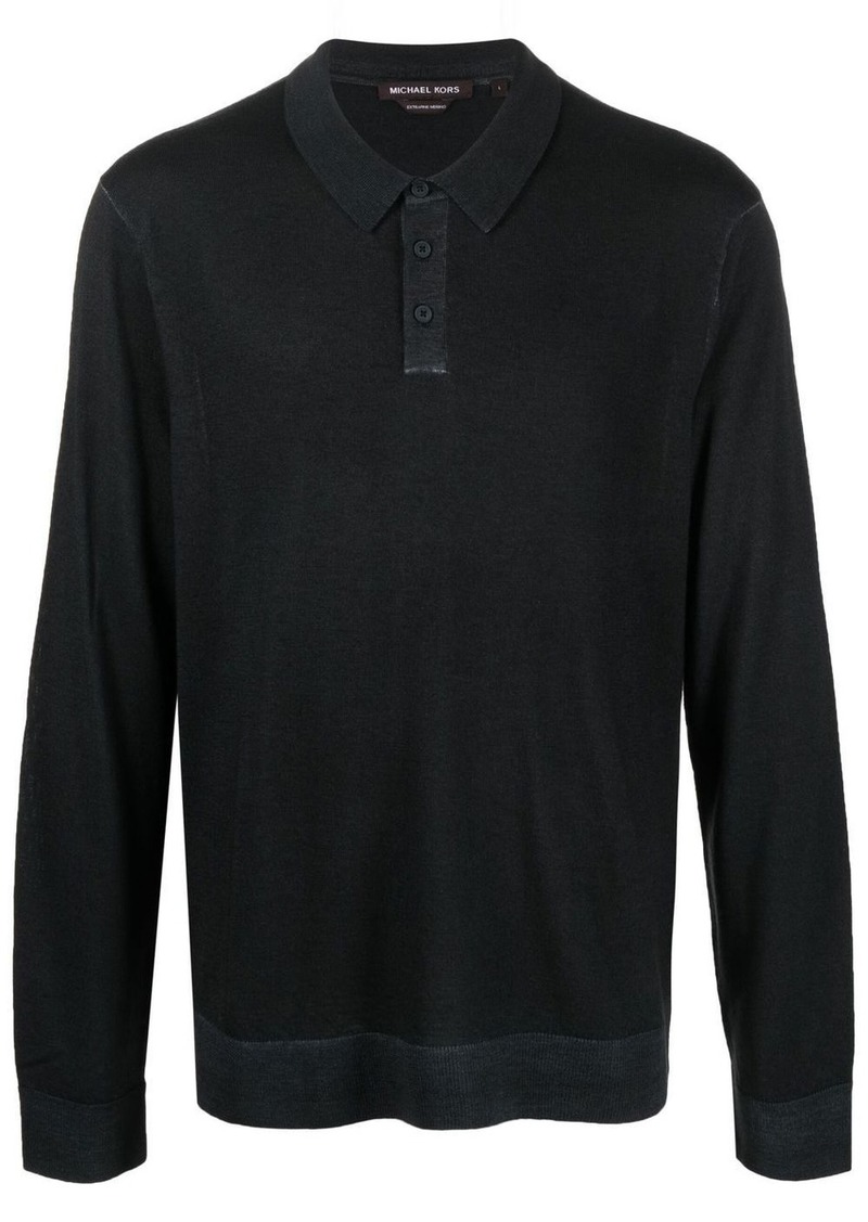 Michael Kors long-sleeve polo shirt