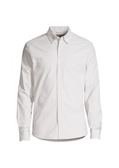 Michael Kors Long-Sleeve Textured Button-Down