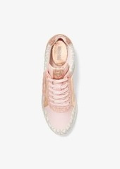 Michael Kors Maddy Two-Tone Logo and Mesh Trainer