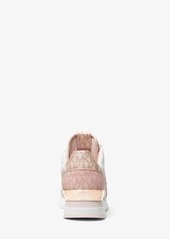 Michael Kors Maddy Two-Tone Logo and Mesh Trainer