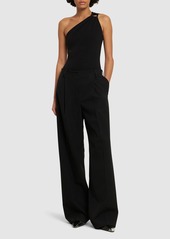 Michael Kors Matte Jersey One-shoulder Bodysuit