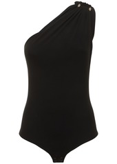 Michael Kors Matte Jersey One-shoulder Bodysuit