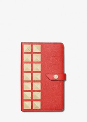 Michael Kors Medium Studded Pebbled Leather Notebook
