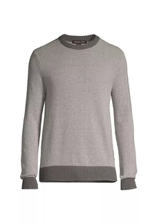 Michael Kors Melange Novelty Stitch Crewneck Sweater