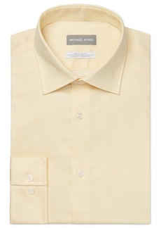 Michael Kors Men's Regular Fit Airsoft Non-Iron Performance Dress Shirt - Lemon Glaze