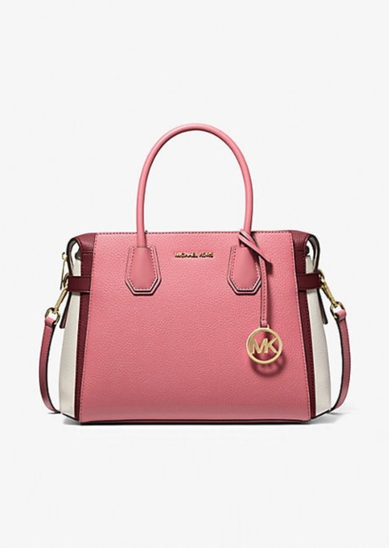 Michael Kors Mercer Medium Color-Block Belted Satchel