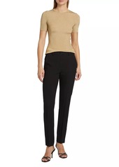 Michael Kors Metallic Rib-Knit T-Shirt