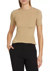 Michael Kors Metallic Rib-Knit T-Shirt