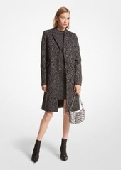 Michael Kors Metallic Snake Jacquard Coat