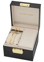 Michael Kors 14K Gold-Plated Brass Bracelet and Earrings Set - Gold