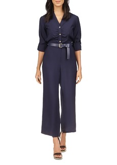 Michael Kors Belted Ruched Front Jumpsuit