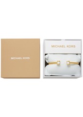 Michael Kors Brass Baguette Flex Bangle Bracelet - Gold