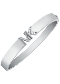 Michael Kors Brass Bangle Bracelet - Silver Plating