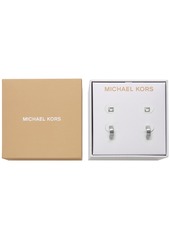 Michael Kors Brass Earring Duo Box Set - Silver