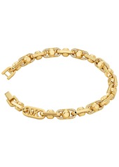 Michael Kors Brass Pave Astor Link Chain Bracelet - Gold