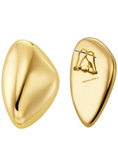 Michael Kors Brass Pebble Statement Earrings - Gold