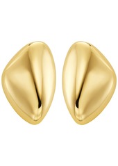 Michael Kors Brass Pebble Statement Earrings - Gold