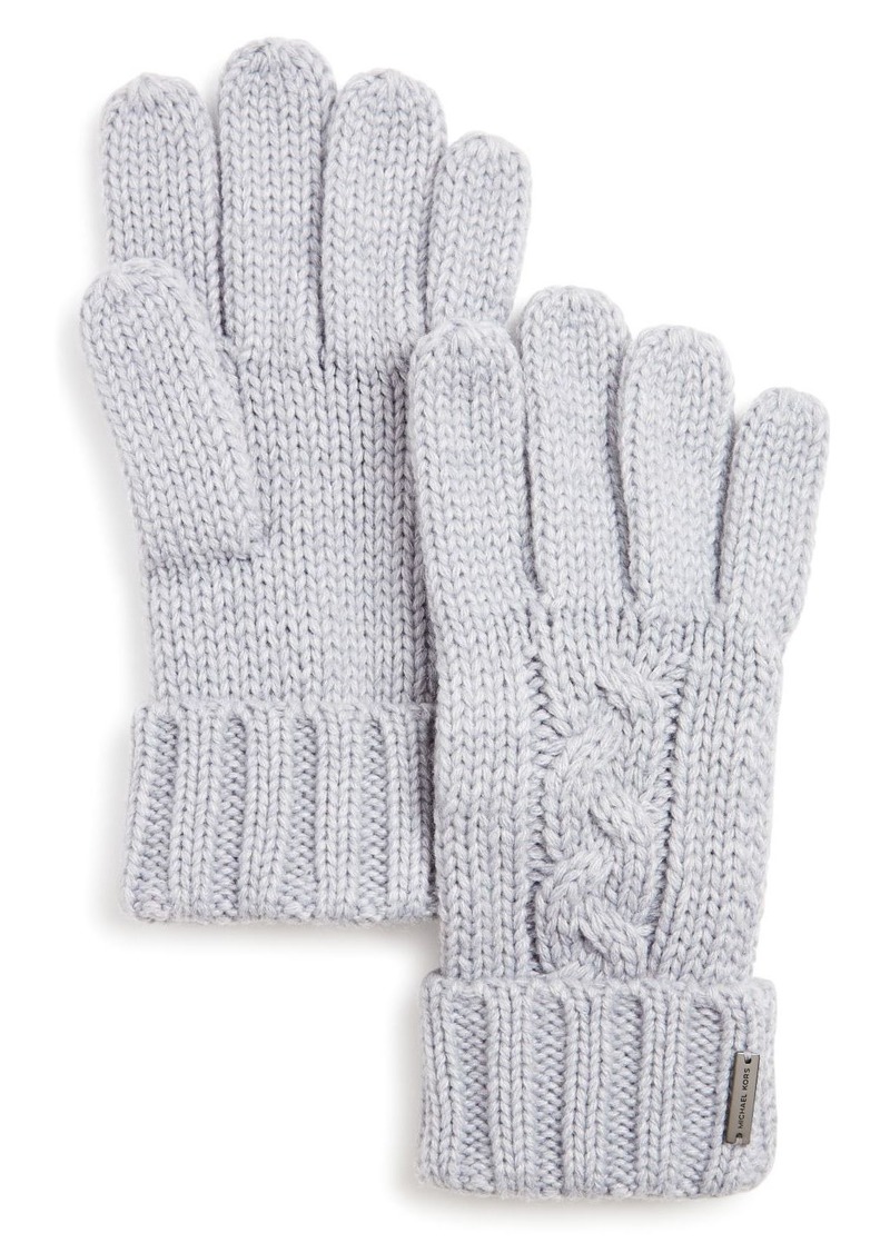 Michael Kors Cable-Knit Cuff Gloves