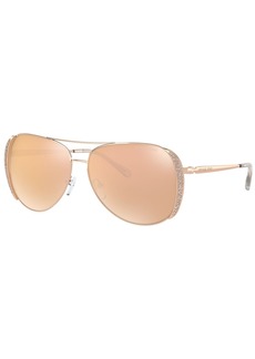 Michael Kors Chelsea Glam Sunglasses, MK1082 - ROSE GOLD