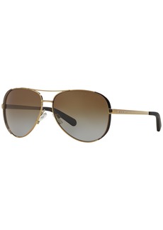 Michael Kors Chelsea Sunglasses, MK5004 - GOLD BROWN/BROWN GRADIENT POLAR