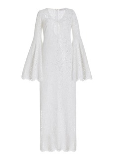 Michael Kors Collection - Cutout Lace Maxi Dress - White - US 2 - Moda Operandi