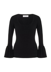 Michael Kors Collection - Flare Sleeve Top - Black - S - Moda Operandi