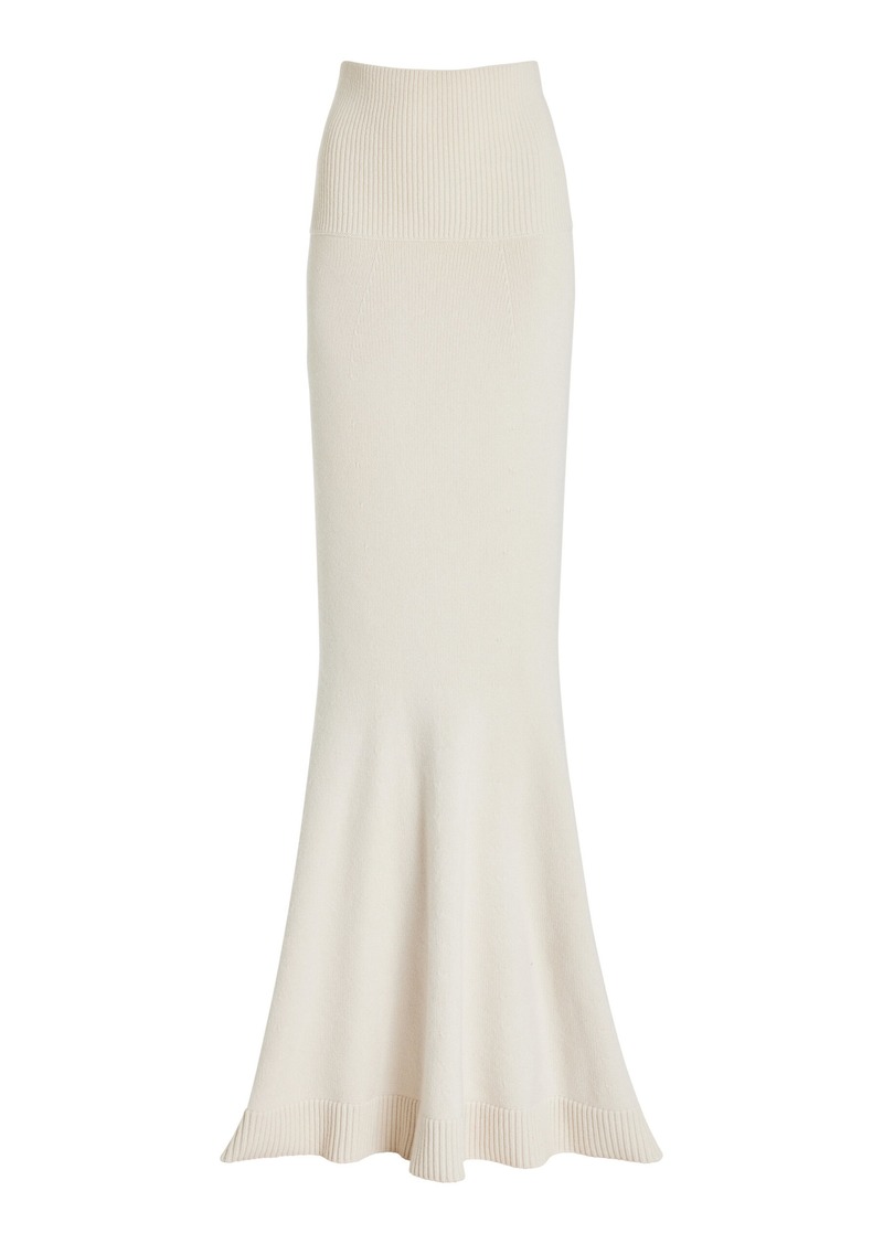 Michael Kors Collection - Knit Cashmere-Blend Maxi Skirt - White - L - Moda Operandi