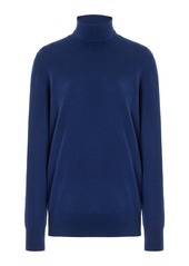 Michael Kors Collection - Knit Silk Turtleneck Sweater - Navy - M - Moda Operandi