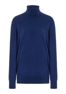 Michael Kors Collection - Knit Silk Turtleneck Sweater - Navy - XL - Moda Operandi