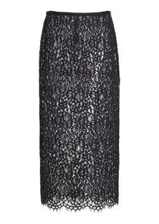 Michael Kors Collection - Lace Midi Skirt - Black - US 14 - Moda Operandi