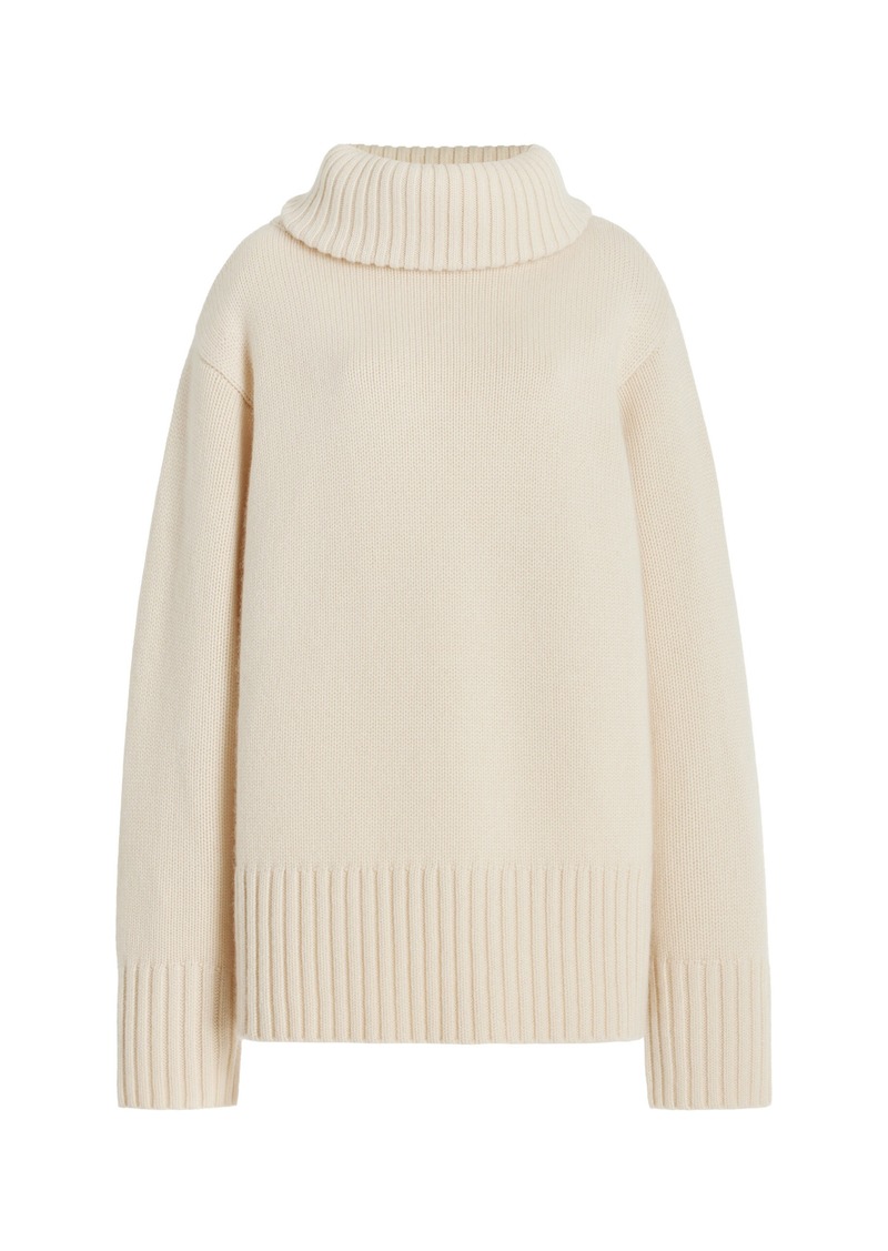 Michael Kors Collection - Oversized Cashmere Turtleneck Sweater - Ivory - M - Moda Operandi